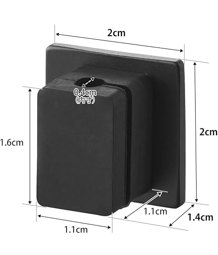 山崎実業(Yamazaki) テープで貼り付ける マグネット ケーブルホルダー 5個組 ブラック 10194 の商品画像 6