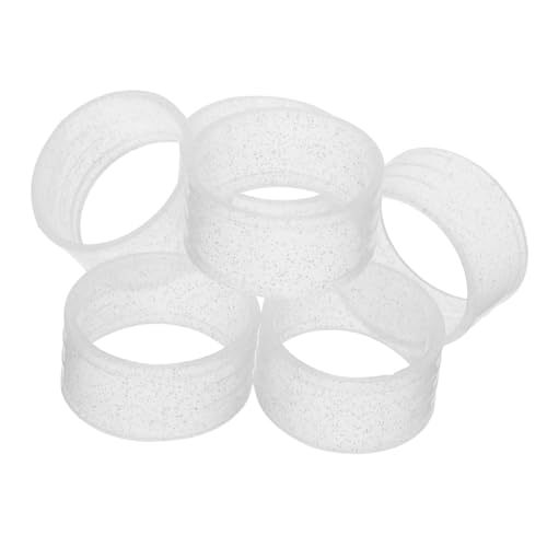 Mipcase Professional Tennis Racket Overgrip Protector 6pcs Non-skid Racket Grip Rings for Tennis and Badminton