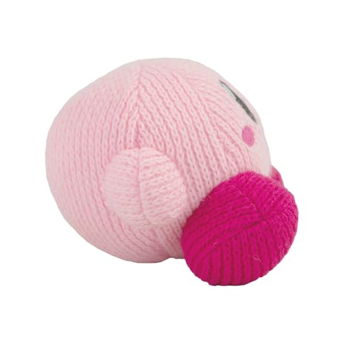 Tomy T12457 Nuiguru Knit Kirby Plush - Waving Kirby Plushie - Crochet Plushies - Collectible Crochet Stuffed Animals - Soft Cozy Plush Toys And Kirby Room Decor thumb #2