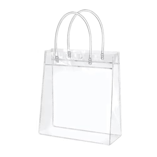 Sacs cadeaux en plastique transparent réutilisables pour fête et baptême
