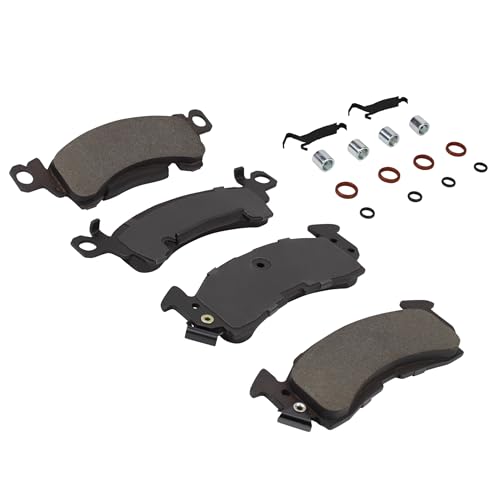 Image of QUALITY-BUILT Front Semi-Metallic Brake Pads, Premium 1001-0052AM, Compatible with 1967-1970 Buick /Cadillac /Oldsmobile (98, Calais, Delta 88, DeVille, Fleetwood, LeSabre, Riviera, Wildcat)