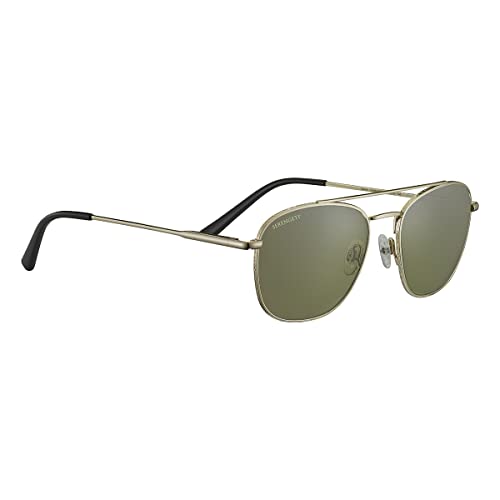 Serengetti Square Carroll Shiny Light Gold-Mineral Non Polarized 555nm, Multi, One Size