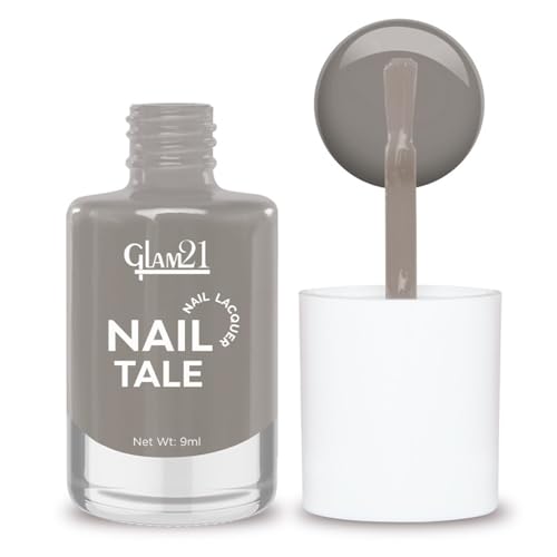 Image of Glam21 Nail Tale Nail Polish | Glossy Gel Finish | Rich Pigmentation | Chip Free | Quick Drying Formula | Long Lasting Nail Polish for Women | 9ml | Shade-09