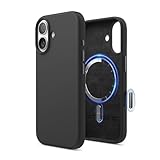 Immagine di elago Cover Magnetica in Silicone Liquido per iPhone 17 (6,3'') – Compatibile con MagSafe, Antiurto, Sottile, Finitura Soft-Touch (Nero)