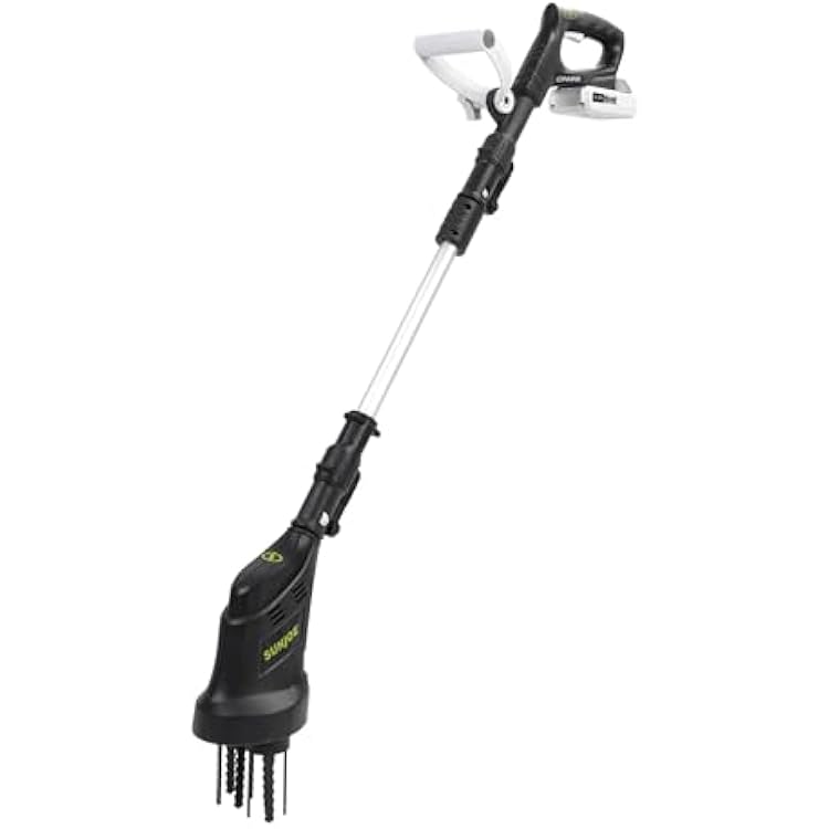 Sun Joe Cordless Garden Claw Tiller & Cultivator with 4-Tine Steel Blades, Battery & Charger, 3.6 Inch, 24V, 150W Motor - Heavy-Duty Tilling Machine for Lawn, Yard, and Gardening Care, 24V-CTLR-LTE