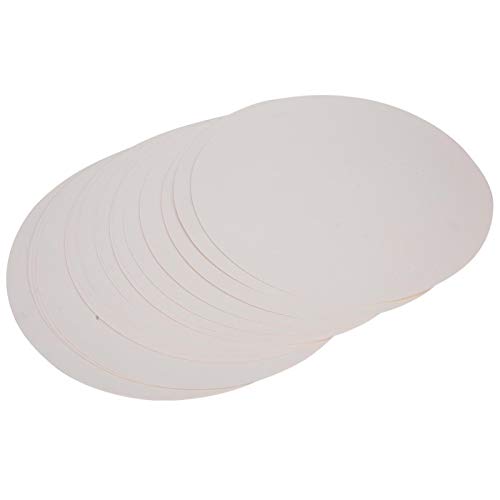Drawing Sketch Paper, 20 Pcs Round Painting Kraft Paper Thickened Hand Painting Kraft Paper Pad Circle Kraft Paper for Drawing Painting (White) Kraft Paper