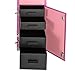 YIYIBYUS Portable Rolling Manicure Table for Nail Teach w/Audio, Professional Makeup Storage Manicure Dressing Table with Wheels 4 Drawers, Cosmetology Travel Case Workstation Artist