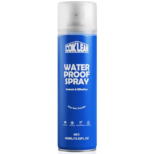 Coklean 15.55 OZ Shoe Waterproof Spray, Rain & Stain Nano Repellent for Suede, Sneaker, Canvas,...