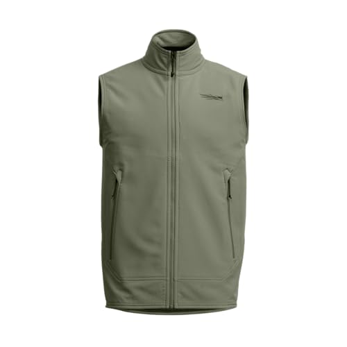 SITKA Alpha Fleece Vest - Heavy Duty Fleece Hunting Vest for Men Olive Green X-Large