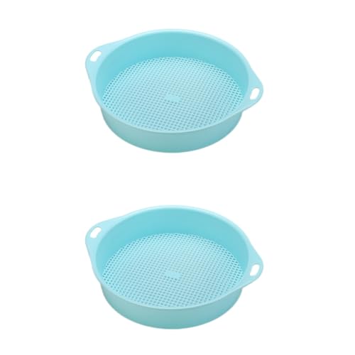 Sosoport 2pcs Garden Sieve Tool Outdoor Soil Sieve Plastic Mesh Strainer for Compost