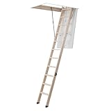 DOLLE Bodentreppe wärmegedämmt U-Wert 0,99 Lichte Raumhöhe bis 285 cm (120 x...