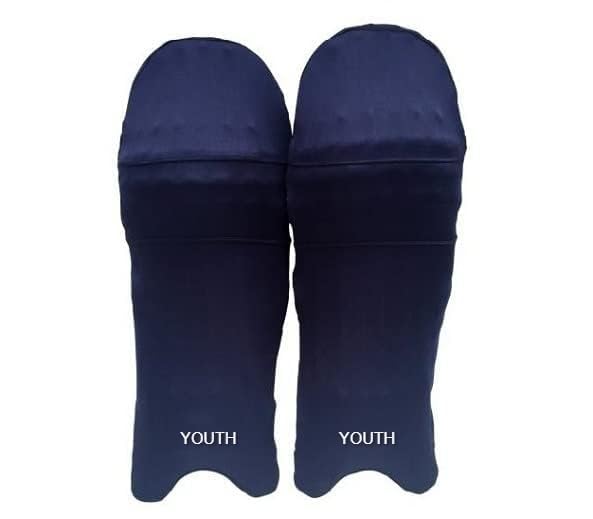 Image of Cricket Batting Pads Covers, Leg Guards Clads, Colored Pad Outer Skin || Protection from Ball Scratches and dust || Size-Youth || Age for 12-16 Years Old (Navy Blue)