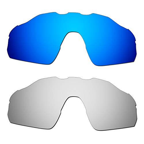 Lentilles de rechange Oakley Radar EV Pitch homme pour réparer des verres rayés bleu titane