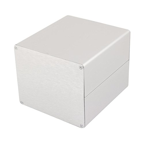 Aexit 133 x120 x104mm Multi-purpose Electronic Extruded Aluminum Enclosure Silver Tone (ec0558902ead08dd3ebc51db5224abc3)