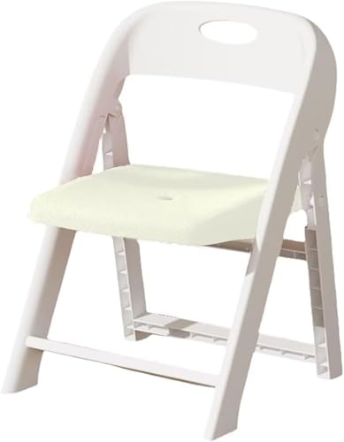 Conutooキッズチェア ミニチェア 折りたたみ椅子 ローチェア 子ども用 いす 子供用スツール 豆イス 滑り止め 背もたれ付き 持ち運び レッド (アイボリー(タイプ 2))