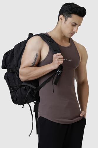 Image of FUAARK Ribbed Slim Fit Gym & Workout Tank for Men's -