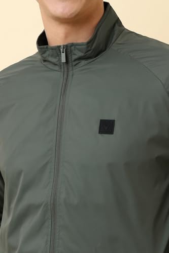 Image of Allen Solly Men's Regular Fit Solid Windcheater Jacket