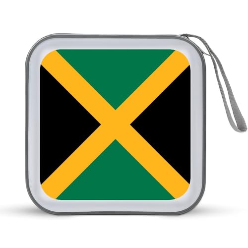 Jamaican Flag CD Case DVD Storage Case Portable