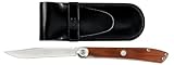 KAI FOLDING STEAK KNIFE W/ROSEWOOD (PAKKA WOOD) HANDLE