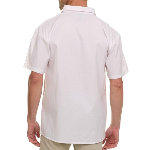 Wrangler Men's Big and Tall Short Sleeve Button Up Shirt, Chambray Woven - image 6