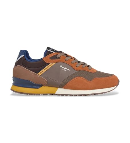 Pepe Jeans Zapatillas de Piel London Brick marrón