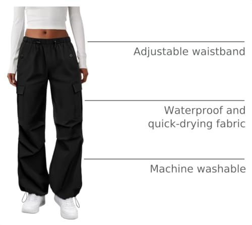 COPYLEAF Waterproof Hiking Cargo Pants Black