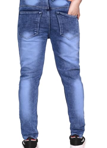 Image of Men's Slim Fit Mid-Rise Stretchable Denim Jeans Casual and Office Wear Soft Cotton Blend Comfortable Trendy Jeans