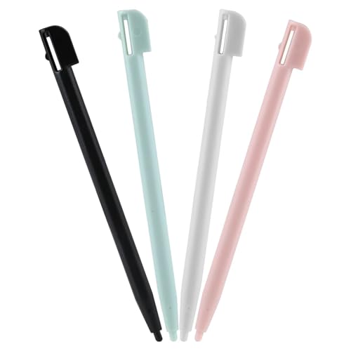 Lot de 4 stylets pour Nintendo NDS DS Lite DSL NDSL Pen Tip Console de jeu Stylet en plastique Accessoires de console de jeu Stylet pour écran tactile (4 couleurs)