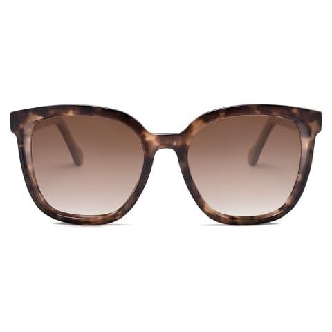 SOJOS Trendy Polarized Sunglasses for Women Classic Retro Square Womens Shade Sunnies SJ2333,Tortoise Coffee Cover