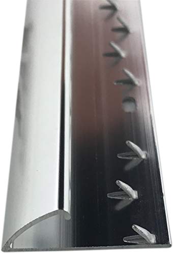 Carpet to Vinyl Flooring or Doorway Trim - Metal Plate Strip Threshold Doorbar - Silver Colour