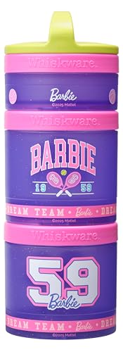 Whiskware Barbie Snack Containers, 3 Stackable Snack Cups, 59 Sports