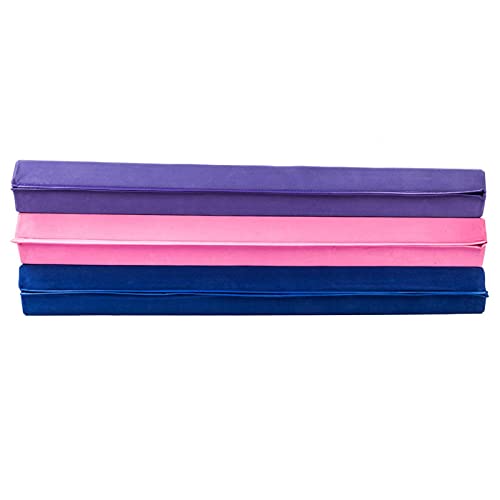 Nnk 8 Feet Young Gymnasts Cheerleaders Training Folding Balance Beam Purple Plain Flannelette & Purple Pvc #TOP2