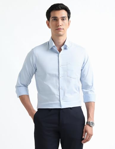 Image of Arrow Checked Slim Fit Mens Formal Shirt - Cotton, Breathable & Comfortable, Full Sleeves Shirts for Men