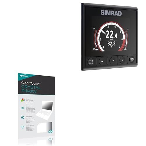 BoxWave Screen Protector Compatible with Simrad IS35 - ClearTouch Crystal Privacy (2-Pack), Privacy Screen Protector Flexible Film Clear