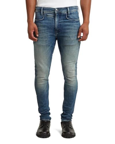G-STAR Men's D-STAQ 3D Slim Jeans, Blue, 35 W/32 L 1