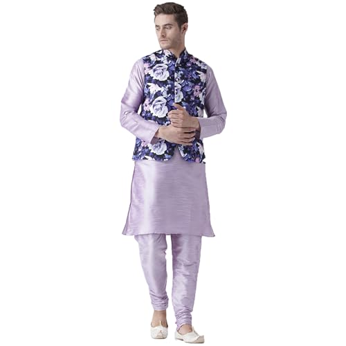 Image of hangup 3 pics kurta set with blazer available in 4 sizes*38 to 100 Multicolour