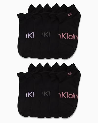 Calvin Klein Womens No Show Socks - 12 Pack Soft Cushioned Athletic Low Cut Socks for Sneakers Loafers Boat Shoes (4-10)2