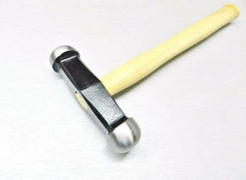 Embossing Hammer Round Full Dome and Bowed Face Repousse for Jewelry Metalsmith Hammers for Metalwork for Silversmith Goldsmith Metal Forming Jewelry Making Tool By JTS