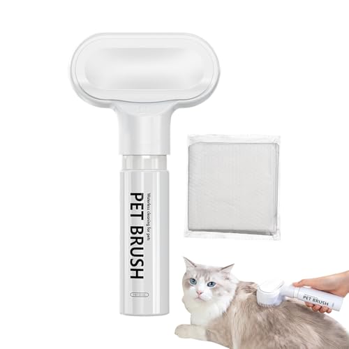 Gkumgwo Cepillo De Ducha Para Perros - Masaje Portátil Con Dispensador De Jabón - Cepillo Exfoliante Para Champú De Perros,Para Cachorros De Pelo Corto Y Largo Gatos Conejitos Limpieza Aseo Ducha