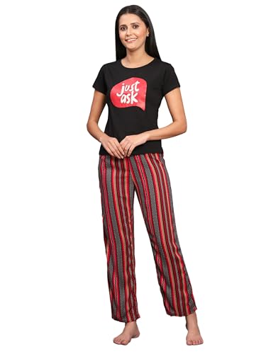 Image of B STORIES Women's Cotton Pyjama Set | Comfort and Relexed Nightsuit for Ladies