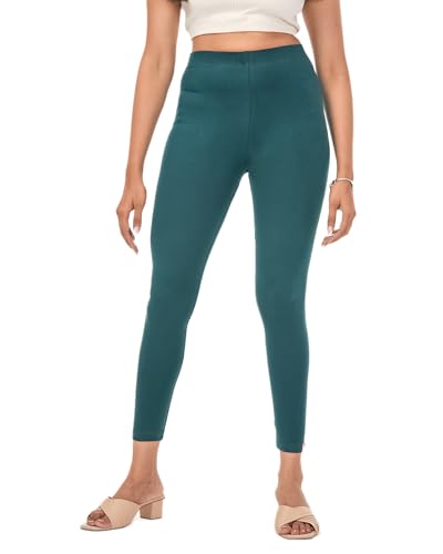 Image of Loveit Womens Solid Viscose Slim Fit Ankle Length Leggings