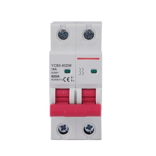 Disyuntor DC 500V 16A 2P YCB9-80DM interruptor automático magnetotérmico para cajas de distribución 2