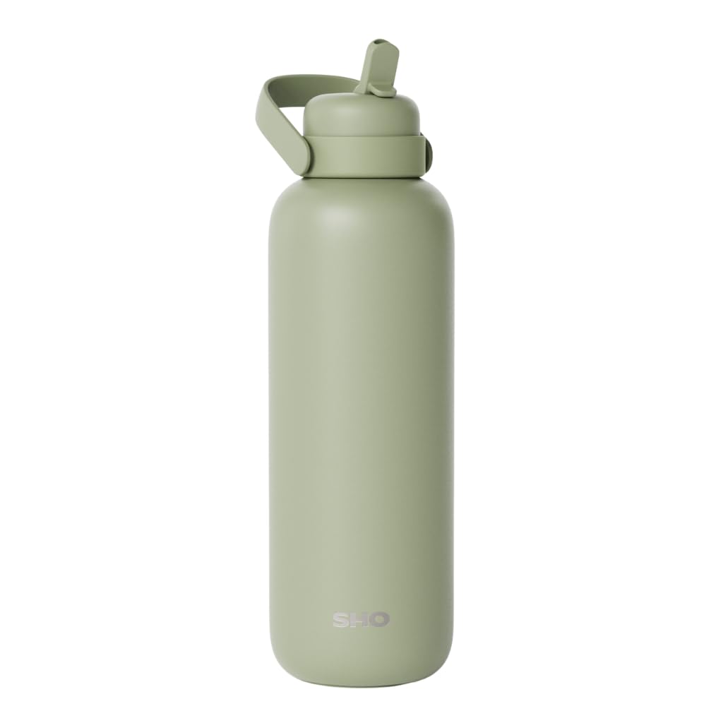 SHO Newt Insulated Stainless Steel Water Bottle (Pistachio, 750ml)