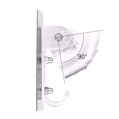 Support de douche réglable sans poinçon en aluminium pour flexible - 6