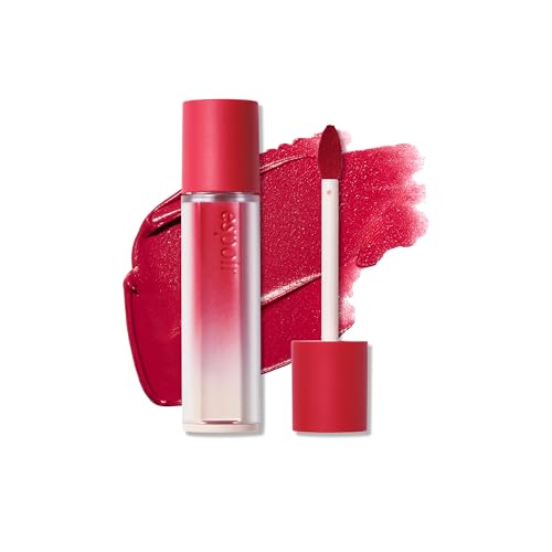 Image of Espoir Couture Lip Tint Fitting Blur #1 Hypey Red | Smudge-Proof Fixing Lip Stain, Soft & Creamy Texture without Flaking, Lightweight and Comfortable Matte Finish, Korean Makeup, Vegan, 0.14 oz