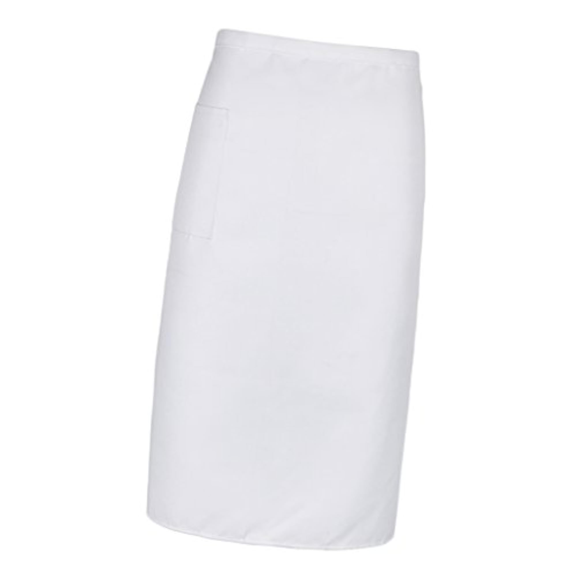 Kitchen Half Length Waist Apron, White