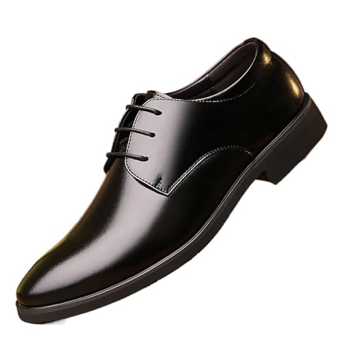 Dress Shoes for Men Men's Leather Oxfords Breathable Business Casual Dress Shoes for Office Wear