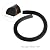 uxcell Flexible Molding Trim, 20 Inch Flexible Quarter Round Molding Silicone Peel and Stick Trim Self Adhesive Shower Water Barrier for Corner Decor Bathroom Kitchen, Black