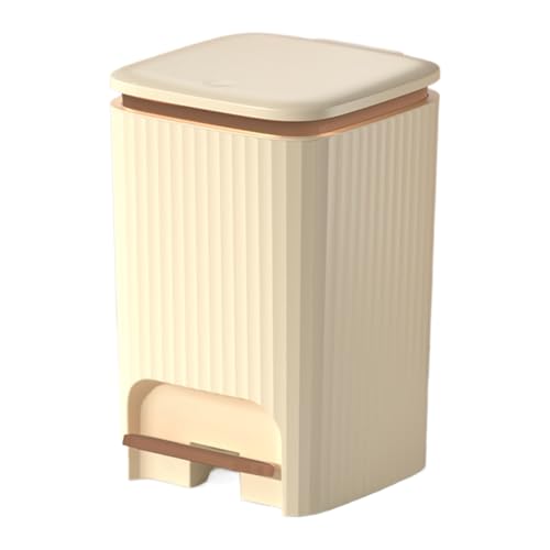Opilroyn Cubo de basura de cocina con tapa - Cubo de basura con tapa de cierre | Contenedor de basura a prueba de olores y silencioso para dormitorio, oficina, sala de estar, baño