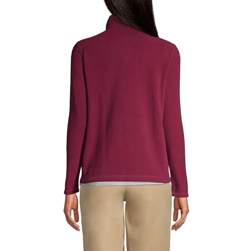 Lands' End School Uniform Young Women's Lightweight Fleece Quarter Zip Pullover2